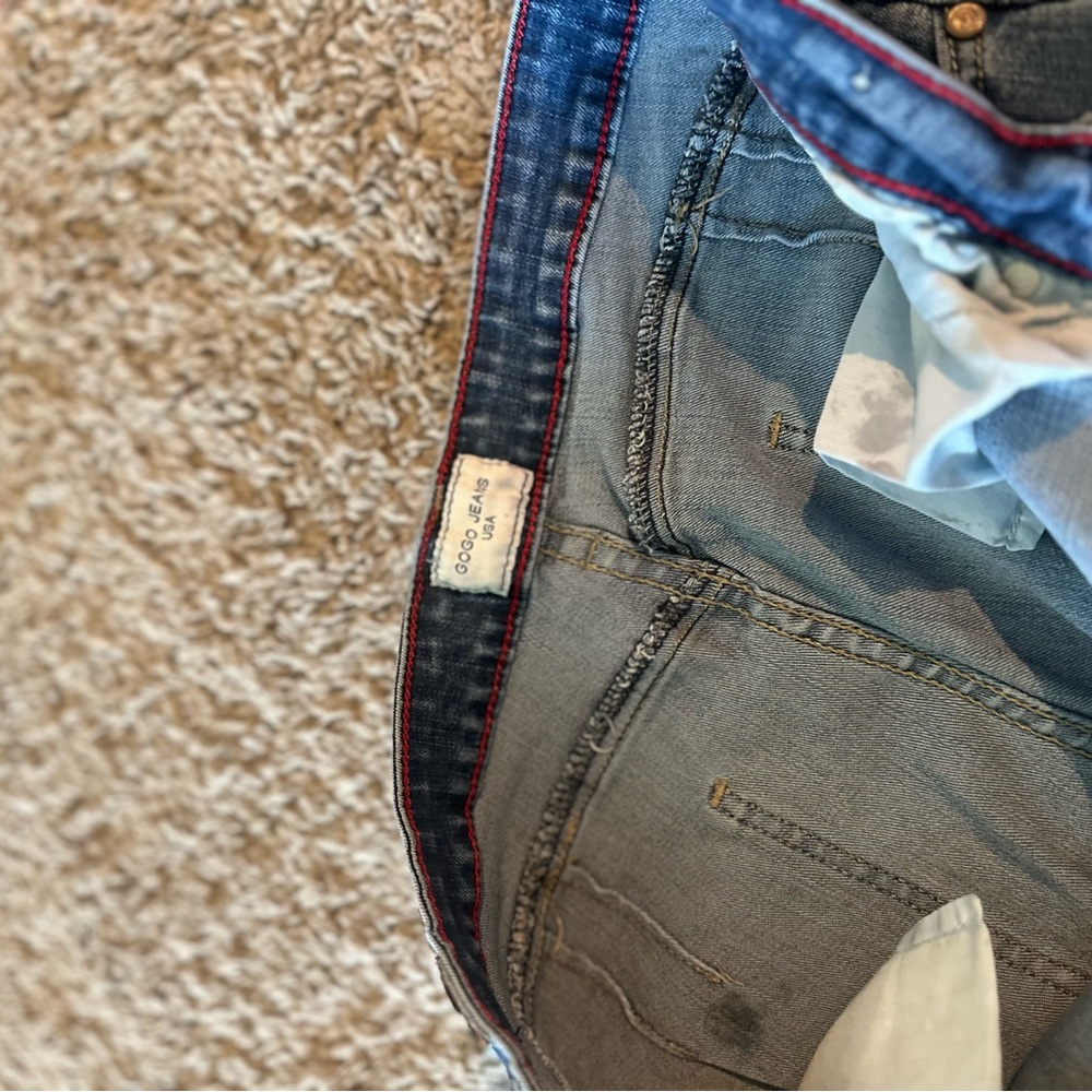 GOGO Blue High Rise Jeans Classic Denim - Picture 2 of 4